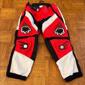 Kids Red and Black Racing Pants size 8